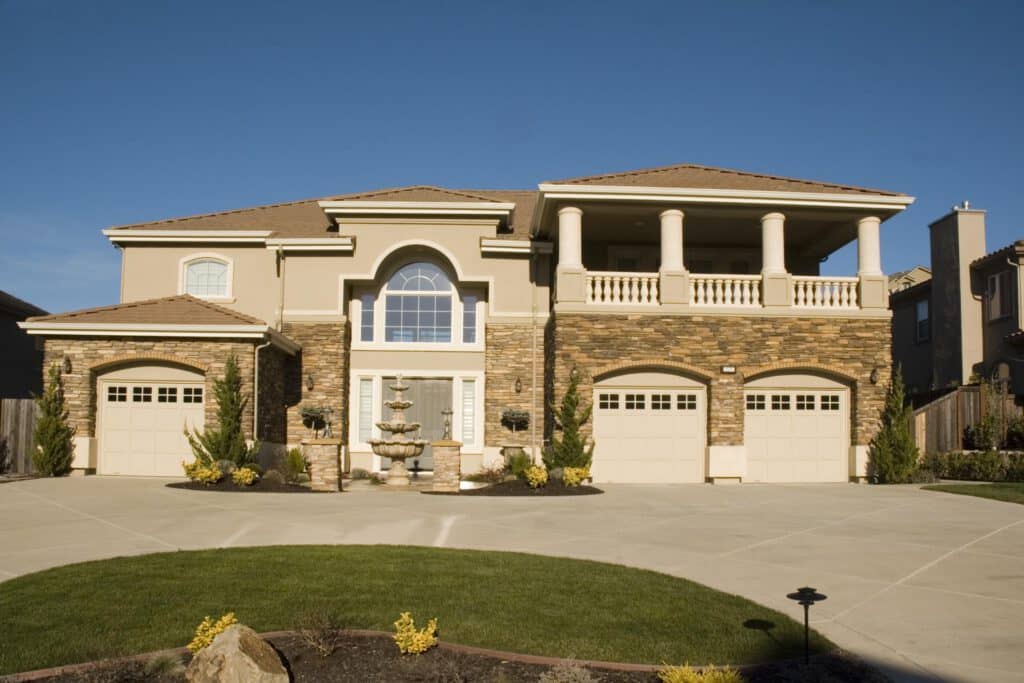 big house with driveway